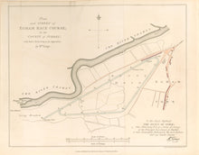 Load image into Gallery viewer, Kemp, William  “Plan and Survey of Egham Race Course in the County of Surrey.”  From &quot;The Annals of Sporting and Fancy Gazette&quot;
