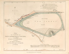 Load image into Gallery viewer, Kemp, William  “Plan and Survey of Doncaster Race Course; in the West Riding of Yorkshire; including the Rises and Falls.”  From "The Annals of Sporting and Fancy Gazette"