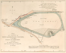 Load image into Gallery viewer, Kemp, William  “Plan and Survey of Doncaster Race Course; in the West Riding of Yorkshire; including the Rises and Falls.”  From "The Annals of Sporting and Fancy Gazette"