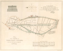 Load image into Gallery viewer, Kemp, William  “Plan and Survey of York Race Course.”  From "The Annals of Sporting and Fancy Gazette"