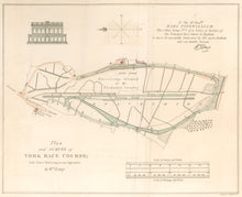 Load image into Gallery viewer, Kemp, William  “Plan and Survey of York Race Course.”  From &quot;The Annals of Sporting and Fancy Gazette&quot;
