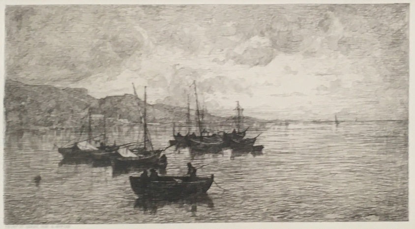 Appian, Adolphe “Flottille de Barques Marchandes (Monaco)”