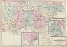 Load image into Gallery viewer, Williams, W.  “Map of the Southern and South-Western States"