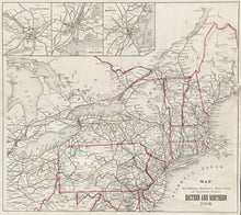 Load image into Gallery viewer, Unattributed “Map to Accompany Appleton’s Hand-Book of American Travel, Eastern and Northern Tour"