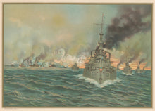 Load image into Gallery viewer, Unattributed. “Naval Battle of Santiago-July 3rd, 1898.”