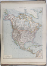 Load image into Gallery viewer, Librairie Hachette & Cie. "Atlas Manuel de Géographie Moderne Contenant Cinquante-Quatre Cartes Imprimées en Couleurs."