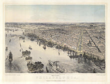 Load image into Gallery viewer, Bachmann, John “Birds Eye View of Philadelphia"