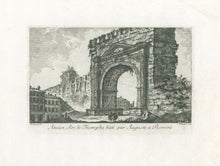 Load image into Gallery viewer, Barbault, Jean “Ancien Arc de Triomphe bâti par Auguste à Rimini”