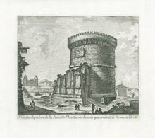 Load image into Gallery viewer, Barbault, Jean “Vue du Sépulcre de la Famille Plautia sur la voie qui conduit de Rome à Tivoli”
