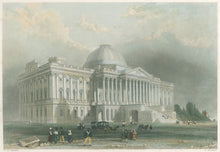 Load image into Gallery viewer, Bartlett, W.H.  “Principal Front of the Capital Washington”
