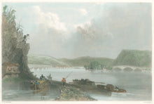 Load image into Gallery viewer, Bartlett, W.H.  “View of Northumberland (on the Susquehanna)” [near Williamsport, PA]
