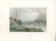 Load image into Gallery viewer, Bartlett, W.H. “New York Bay (From the Telegraph Station)”