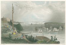 Load image into Gallery viewer, Bartlett, W.H.  “New York Bay (From the Telegraph Station)”
