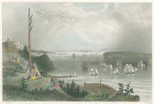 Load image into Gallery viewer, Bartlett, W.H. “New York Bay (From the Telegraph Station)”