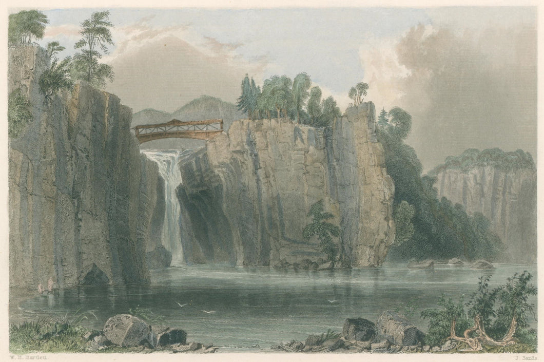 Bartlett, W.H.  “View of the Passaic Falls”  [New Jersey]