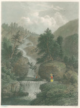 Load image into Gallery viewer, Bartlett, W.H. “The Silver Cascade. In the Notch of the White Mountains&quot; [NH]
