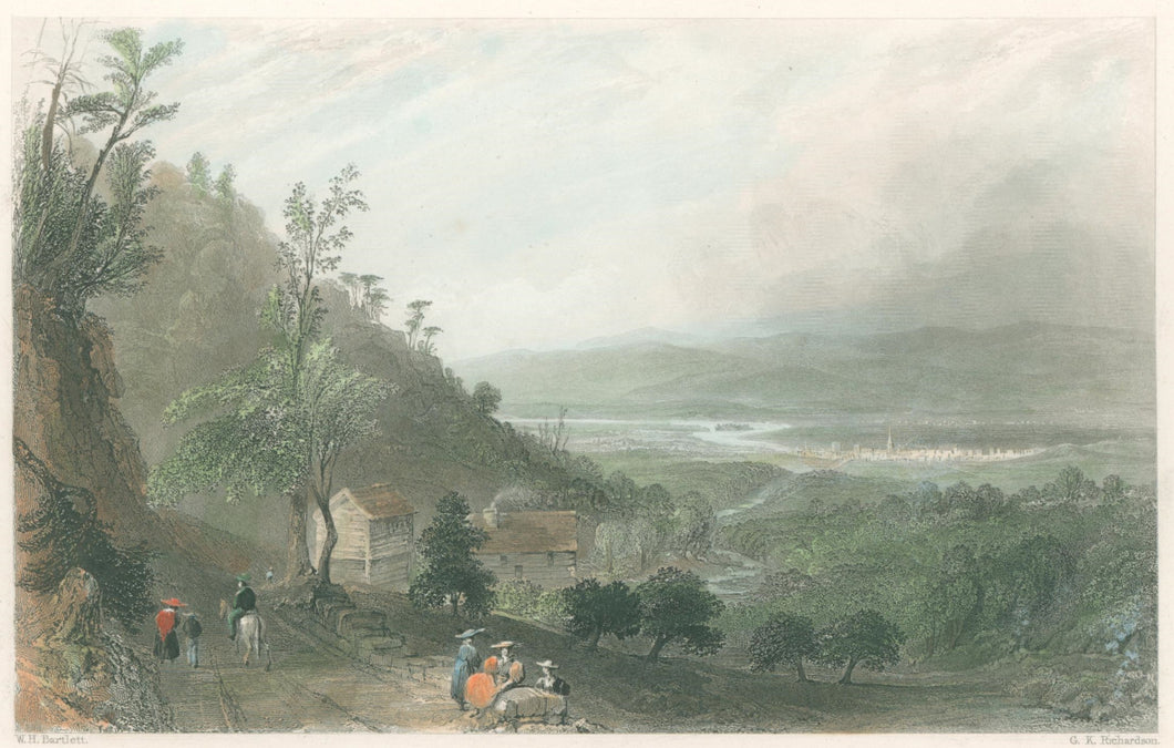 Bartlett, W.H.  “The Descent into the Valley of Wyoming. (Pennsylvania)