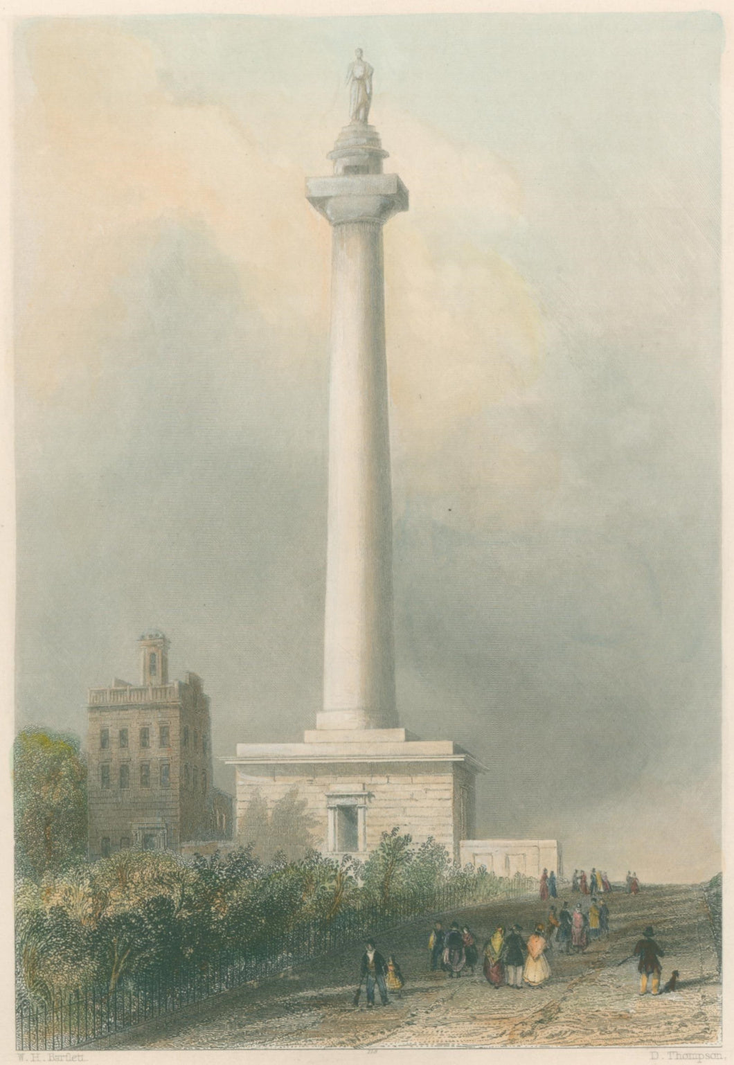 Bartlett, W.H.  “Washington’s Monument, Baltimore