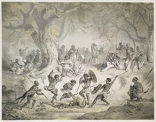 Load image into Gallery viewer, Bernatz, Martin "Galla Dance of the Triumph after Slaying a Buffalo" Pl. XXIV