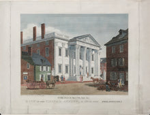 Load image into Gallery viewer, Birch, William  &quot;Girard&#39;s Bank, late the Bank of the United States, With a View of Third Street Philadelphia.&quot;
