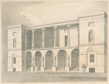 Load image into Gallery viewer, Birch, William  “The New Theatre in Chestnut Street Philadelphia. Built 1822.  Taken down 1856.  Published by Wm. Birch 1823.”
