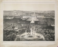 Load image into Gallery viewer, Chapuy, Nicolas   “Vue Générale de Versailles prise du bassin d’Apollon.”
