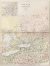 Load image into Gallery viewer, Unattributed  “Canada and Northern United States”  From "Black’s General Atlas"