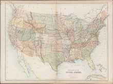 Load image into Gallery viewer, Bartholomew, J. “General Map of the United States"