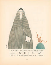 Load image into Gallery viewer, TIF "La Dame au Manteau de Taupe, Fourrure de Weil"