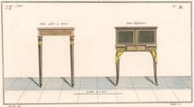 Load image into Gallery viewer, Boucher, Juste-François Plate 3(a).  “Petite table à tiroir.  Petite Chiffonière”