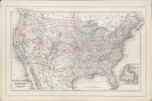 Load image into Gallery viewer, Williams, W.  “Map of the United States and Territories with Canada"