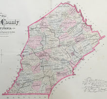 Load image into Gallery viewer, Breou, Forsey  “Map of Chester County”
