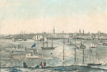 Load image into Gallery viewer, Palmer, F.F. &quot;View of New York from Brooklyn Heights&quot; [trimmed to image]

