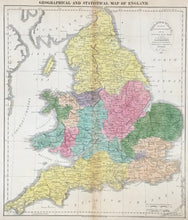 Load image into Gallery viewer, Gros, C. "England and Wales,..." From C. V. Lavoisne's "A Complete Genealogical, Historical & Chronological Atlas"