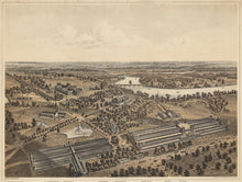 Load image into Gallery viewer, Poleni, Theodore “Bird's Eye View. Centennial International Exhibition. Fairmount Park, Philadelphia. 1876"