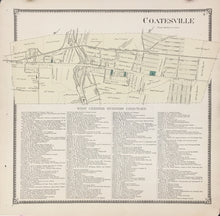 Load image into Gallery viewer, Witmer, A.R.  "Coatesville.” From "Atlas of Chester County"