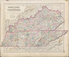 Load image into Gallery viewer, Colton, J.H. "Kentucky and Tennessee" 1857