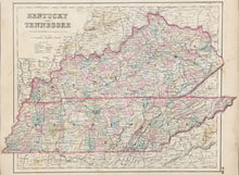 Load image into Gallery viewer, Colton, J.H. "Kentucky and Tennessee" 1857