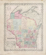 Load image into Gallery viewer, Colton, J.H. "Wisconsin" 1856
