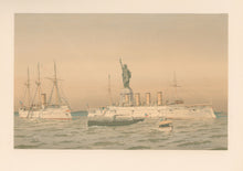 Load image into Gallery viewer, Cozzens, Fred. S. "Concord, Stiletto, Columbia." (Statue of Liberty in background). Pl. 19