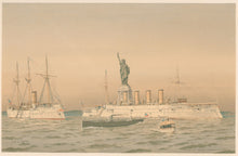 Load image into Gallery viewer, Cozzens, Fred. S. "Concord, Stiletto, Columbia." (Statue of Liberty in background). Pl. 19