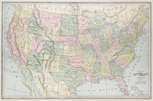 Load image into Gallery viewer, Cram, George F, "Map of the United States"