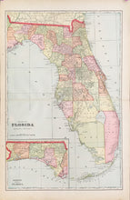 Load image into Gallery viewer, Cram, George  “Map of Florida”