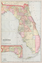 Load image into Gallery viewer, Cram, George  “Map of Florida”