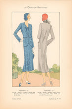 Load image into Gallery viewer, Bernard & Cie.  “Tamise” & “Rapide.” No. 133-134.  From "Les Créations Parisiennes, La Mode est un Art"