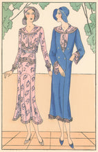 Load image into Gallery viewer, Redfern “Miami.” No. 196-197.  From "Les Créations Parisiennes, La Mode est un Art"