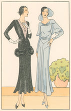 Load image into Gallery viewer, Gray, Simone & Rouff, Maggy “Tailleur …” & “Pervenche.” No. 245-246.  From "Les Créations Parisiennes, La Mode est un Art"