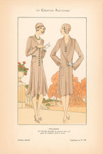 Load image into Gallery viewer, Tollman “Ensemble de marocain…” No. 305-306.  From "Les Créations Parisiennes, La Mode est un Art"