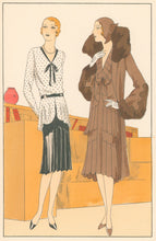 Load image into Gallery viewer, Brandt “Petits Pois” & “Chocolat.” No. 374-375.  From "Les Créations Parisiennes, La Mode est un Art"