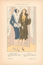 Load image into Gallery viewer, Philippe & Gaston, & Brandt “Charmeur” & “Stamboul." No. 382-383.  From "Les Créations Parisiennes, La Mode est un Art"